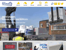 Tablet Screenshot of henshawsroofandbuild.com